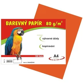 Papier für den Kunstunterricht A4/100/80g orange